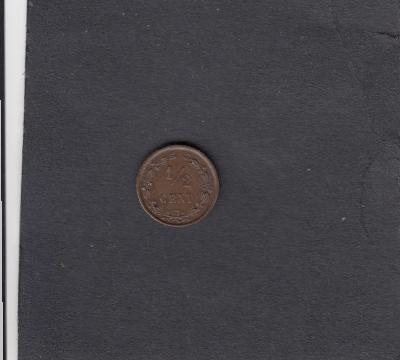 Beschrijving: 1/2 Cent WILHE